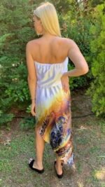 Handmade Dress Pure Silk S - 87 - Image 2