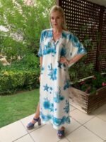 Handmade Kaftan Pure Silk S - 100 - Image 3
