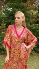 Handmade Kaftan Pure Silk S - 53 - Image 4