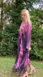 Handmade Kaftan Pure Silk S - 66 - Image 4