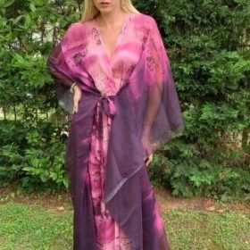 Handmade Kaftan Pure Silk S - 66