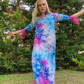 Handmade Dress Pure Silk S - 90