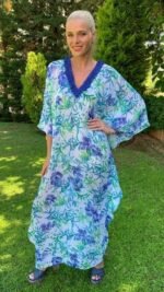 Handmade Kaftan Pure Silk S - 94 B