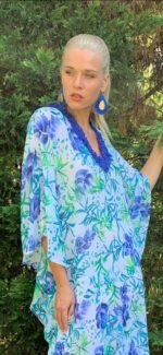 Handmade Kaftan Pure Silk S - 94 B - Image 3