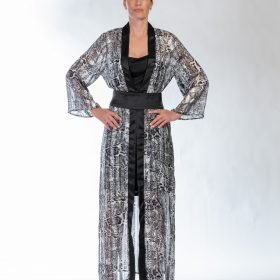 Kimono Animal Print Long S-83
