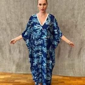 long silk kaftan s- 117