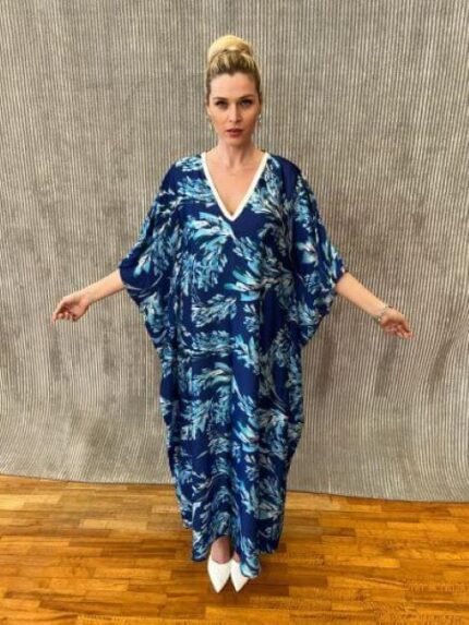 long silk kaftan s- 117