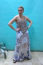 Silk long dress Sd-11