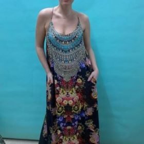 Silk long dress Sd-15