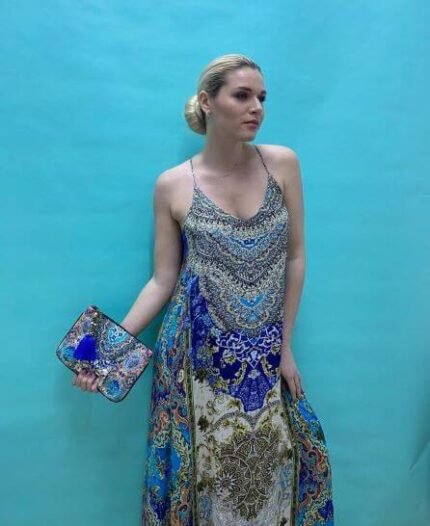 Silk long dress Sd-14