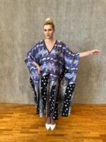 long silk kaftan s- 179