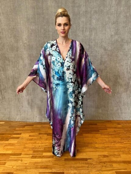 long silk kaftan s- 36