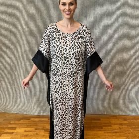 long silk kaftan s- 178