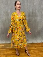 Silk Dress Midi F - 12