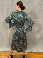 Silk Dress Midi F - 5