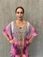 Handmade Kaftan Crepe Satin K - 54