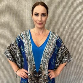 Handmade Kaftan Crepe Satin K - 50