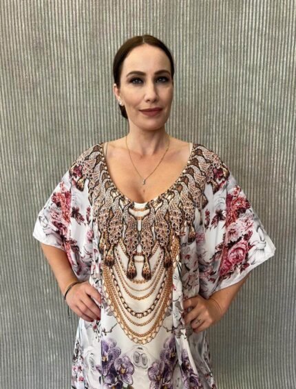 Handmade Kaftan Crepe Satin K - 51