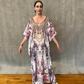 Handmade Kaftan Crepe Satin K - 51