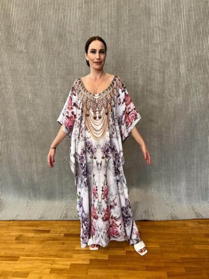 Handmade Kaftan Crepe Satin K - 51