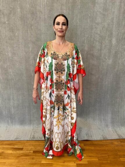 Handmade Kaftan Crepe Satin K - 53