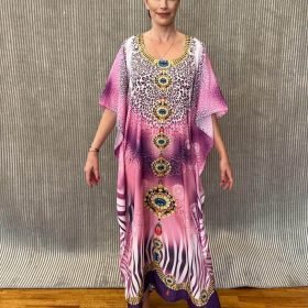 Handmade Kaftan Crepe Satin K - 54