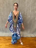 Handmade Kaftan Crepe Satin K - 55