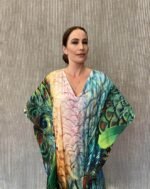 Handmade Kaftan Crepe Satin K - 58