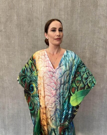 Handmade Kaftan Crepe Satin K - 58
