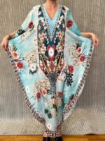 Handmade Kaftan Crepe Satin K - 59