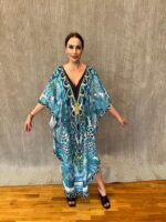 Handmade Kaftan Crepe Satin K - 62