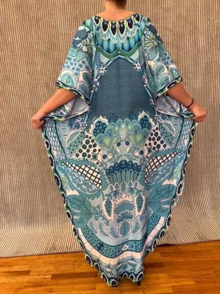 Handmade Kaftan Crepe Satin K - 62