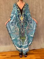 Handmade Kaftan Crepe Satin K - 62