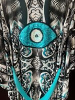 Kimono Silk with Patch KIM - 25