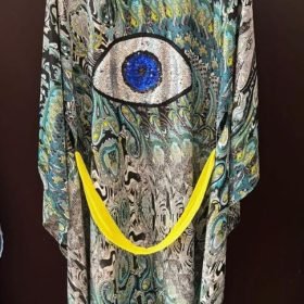 Kimono Silk with Patch KIM - 19