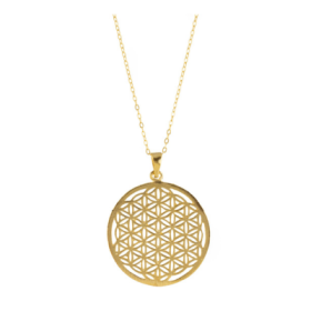 FN72 24K gold-plated brass pendant necklace