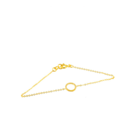 IFN76A 24K gold-plated brass bracelet