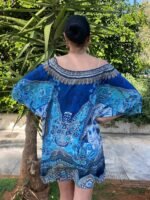 Silk Short Kaftan With Swarovski SK - 60 - Image 3