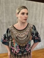 Handmade Blouse Pure Silk M - 27 - Image 2