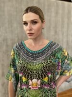 Handmade Blouse Pure Silk M - 29 - Image 2