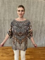 Handmade Blouse Pure Silk M - 30