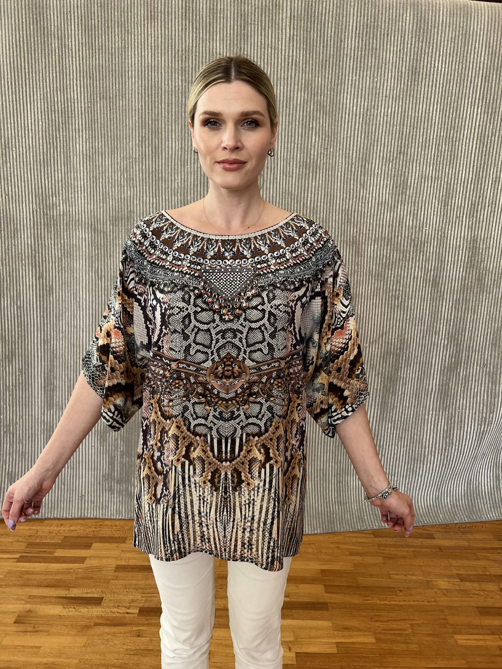 IMG_6143 Handmade Blouse Pure Silk M - 30 - Image 1