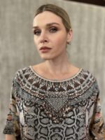 Handmade Blouse Pure Silk M - 30 - Image 3