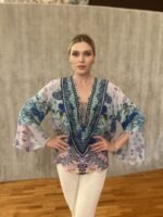 Handmade Blouse Pure Silk SB – 33 - Image 3