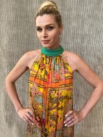 Silk Long Dress  S – 200 - Image 2