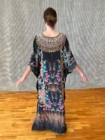 Handmade Kaftan Pure Silk with Swarovski Stones SK – 15 - Image 2