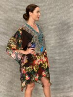 Silk Short Kaftan With Swarovski SK - 56 - Image 3