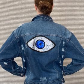 Jean Jacket Dark Blue With Patch