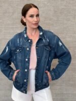 Jean Jacket Dark Blue With Patch - Image 2