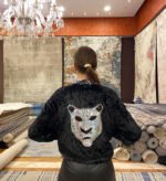 Handmade Velvet Jacket With Patch- A77